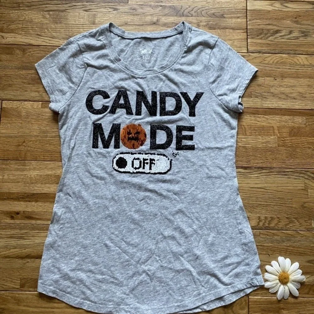 Justice flip sequin‎ candy mode Halloween T-shirt size 12